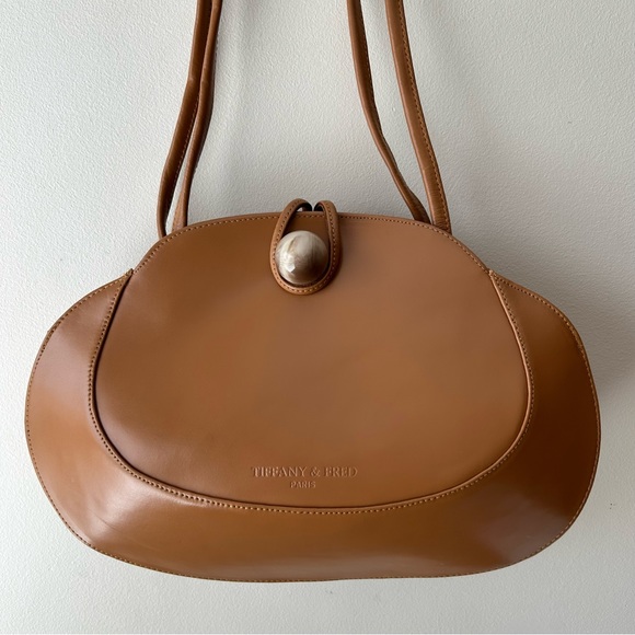 Tiffany & Fred Handbags - Tiffany and Fred Paris Leather Handbag Purse Brown Tan